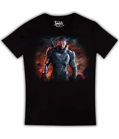 Прикольные футболки: Mass Effect на черной (5)